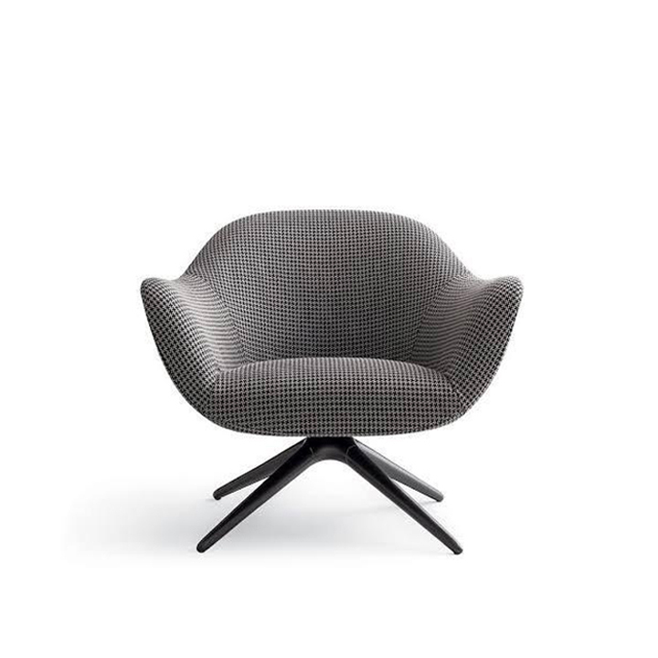 A3KR29APU-A-1 Wardley Lowback Lounge Chair Grey Fabric - Image 1
