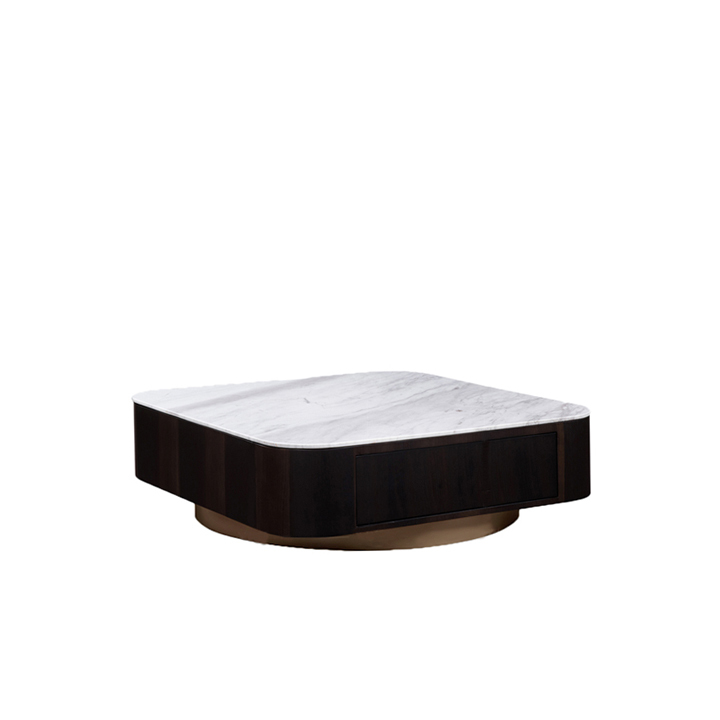 AFFLECK-COFFEE-TABLE-A4DJ578 Affleck Coffee Table (A4) White Marble - Image 1