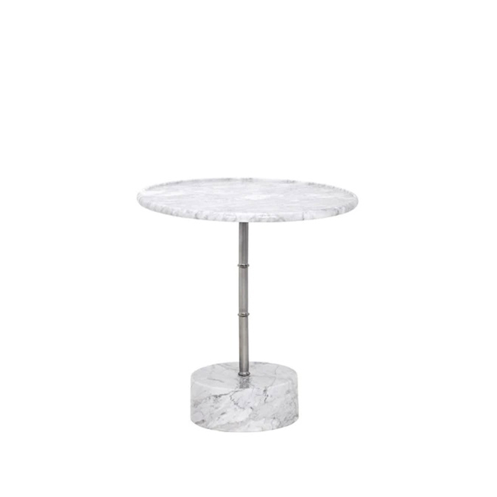 AHREN-SIDE-TABLE-A4ST612W Ahren Side Table White Marble - Image 1