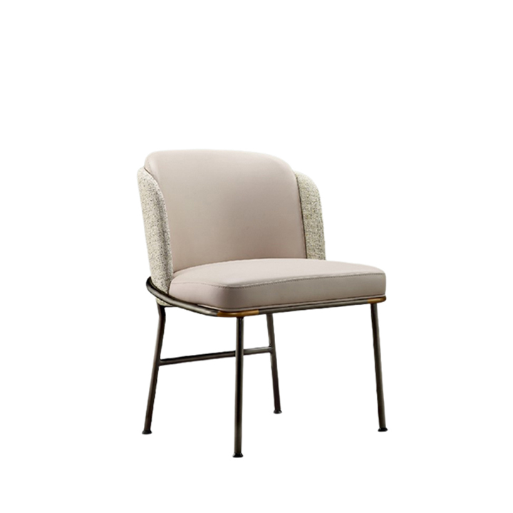 CALYPSO-DINING-CHAIR-A4ER-150 Calypso Dining Chair (A4) Light Grey Fabric - Image 1
