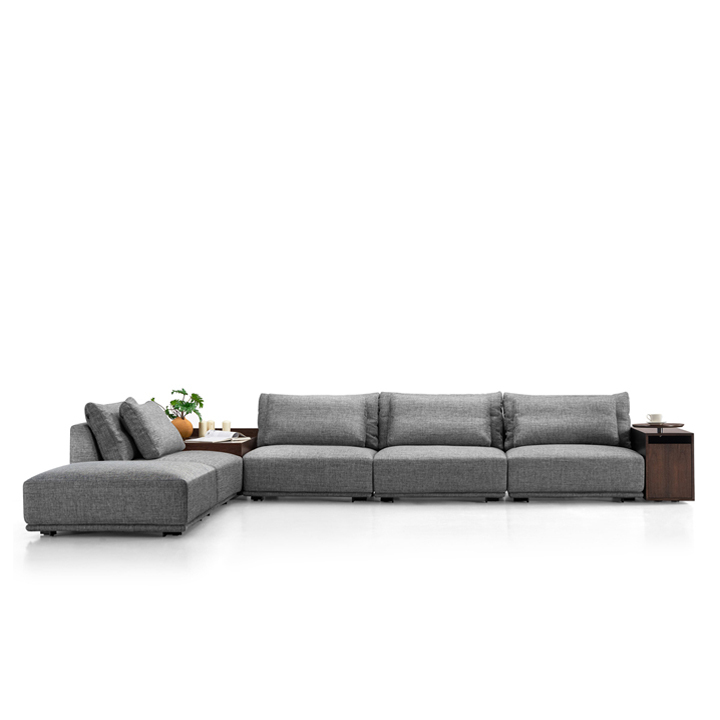 LANDON-SOFA-MODULAR-A61606-1 Landon Sofa Set Fabric Dark Grey - Image 1