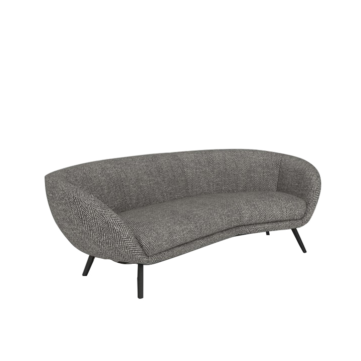 MARSHALL-3S-SOFA-A1PS82026-3S Marshall Sofa 3 Seater Sofa Grey Fabric - Image 1