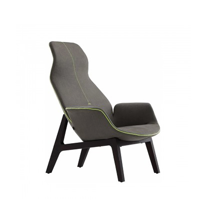 MESQUITE-LOUNGE-CHAR-A182006 Mesquite Lounge Chair Grey Fabric - Image 1