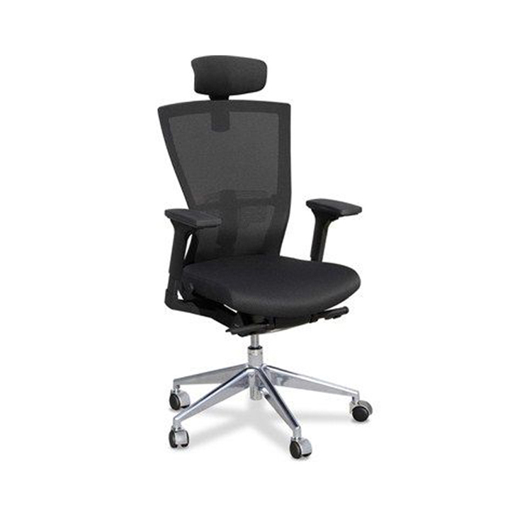 NEFIL-BLACK-FRAME-OFFICE-CHAIR-A1201 Nefil (Black Frame) - Mesh Aluminium - Image 1