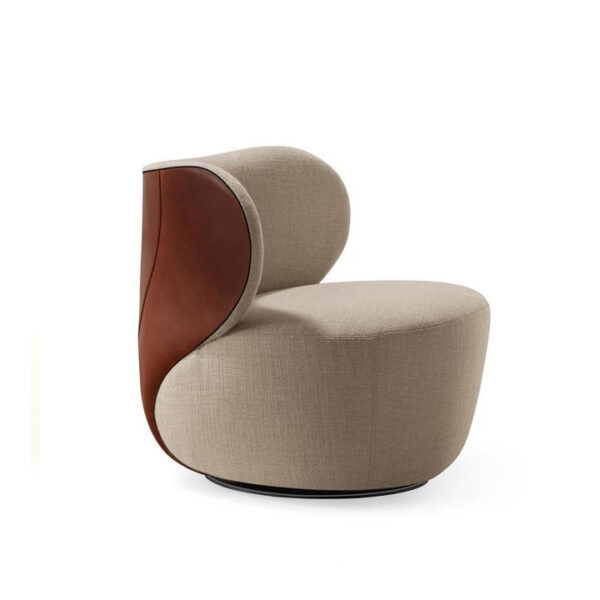 Norfolk Lounge Chair Beige Fabric