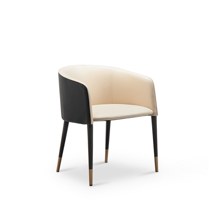 SEACOLE-DINING-CHAIR-A4BC646 Seacole Dining Chair Beige Nappa Polyurethane - Image 1