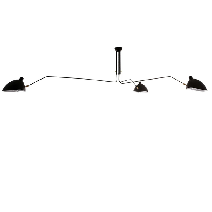 STONEHILL-3-ARMED-CEILING-LAMP-B3016 Serge Mouille Three Arm Ceiling Lamp - Image 1