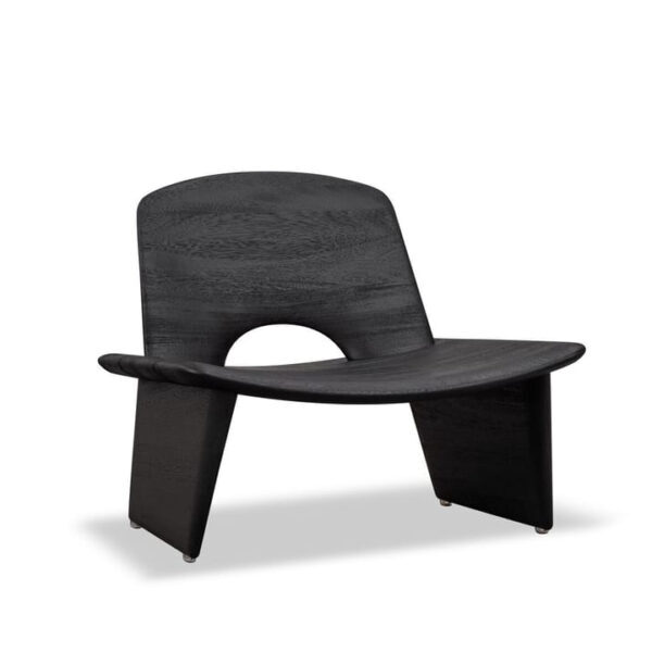 Walton Lounge Chair Black Wood