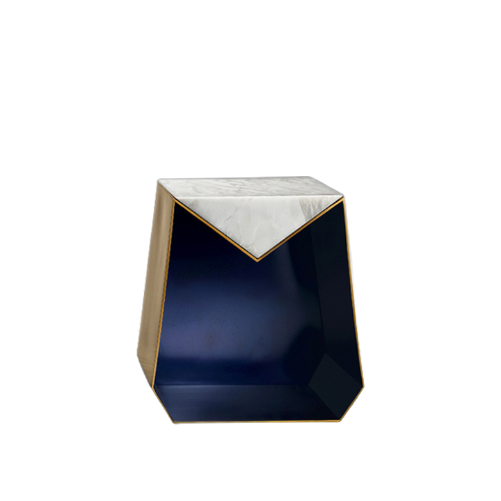 ASTRO-SIDE-TABLE-A4ST691.jpg Astro Side Table White Carrara Marble - Image 1