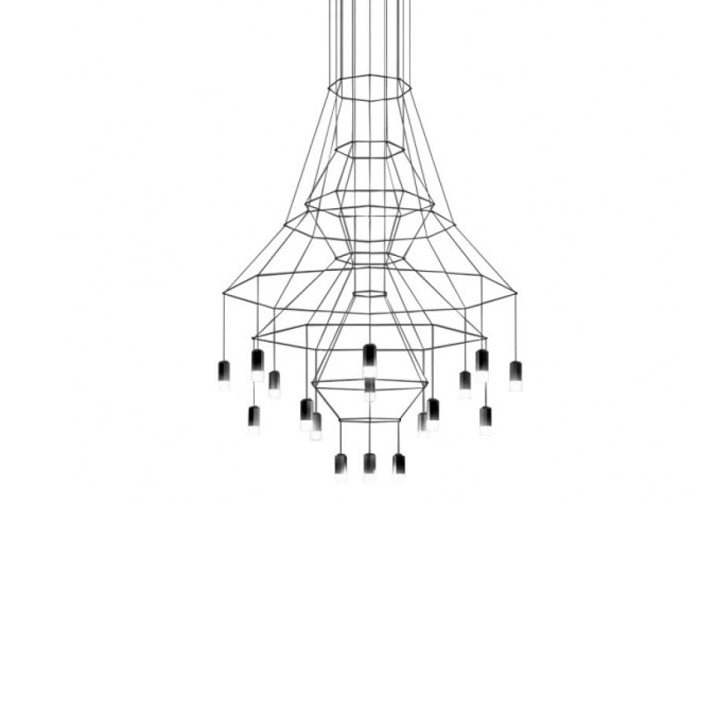 B1P7861-20.jpg Filo Wireflow Chandelier - Image 1