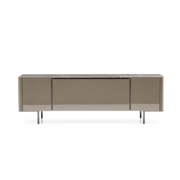 Buca TV Unit Grey Marble Top