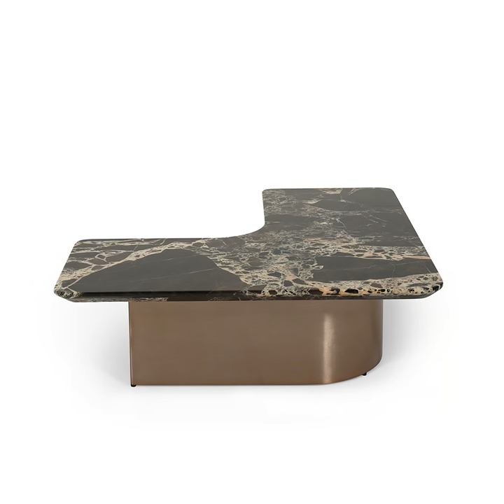 Barage-B-Coffee-Table-A9943B-1-1.jpg Barage B Coffee Table Marble Black Gold - Image 1