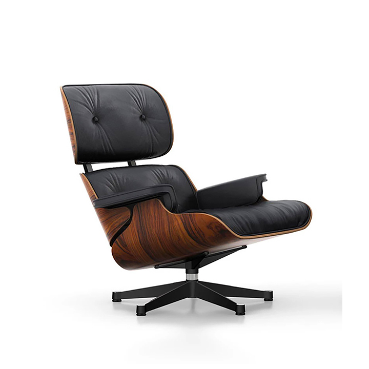 EAMES-LOUNG-CHAIR-A14CH2041A.jpg Eames Lounge Chair (A14) Black Leather - Image 1