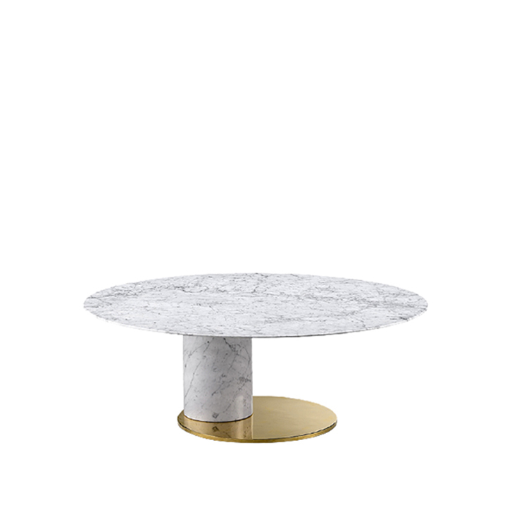 HOLMES-COFFEE-CHAIR-A4ST737.jpg Holmes Coffee Table White Carrara Marble - Image 1