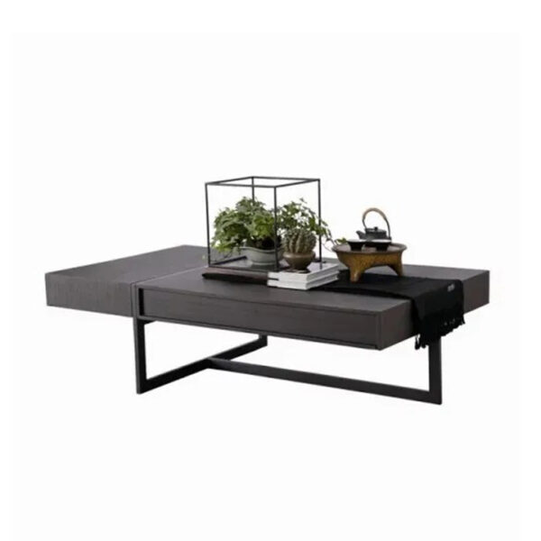 Line 3 Coffee Table Grey Metal Frame