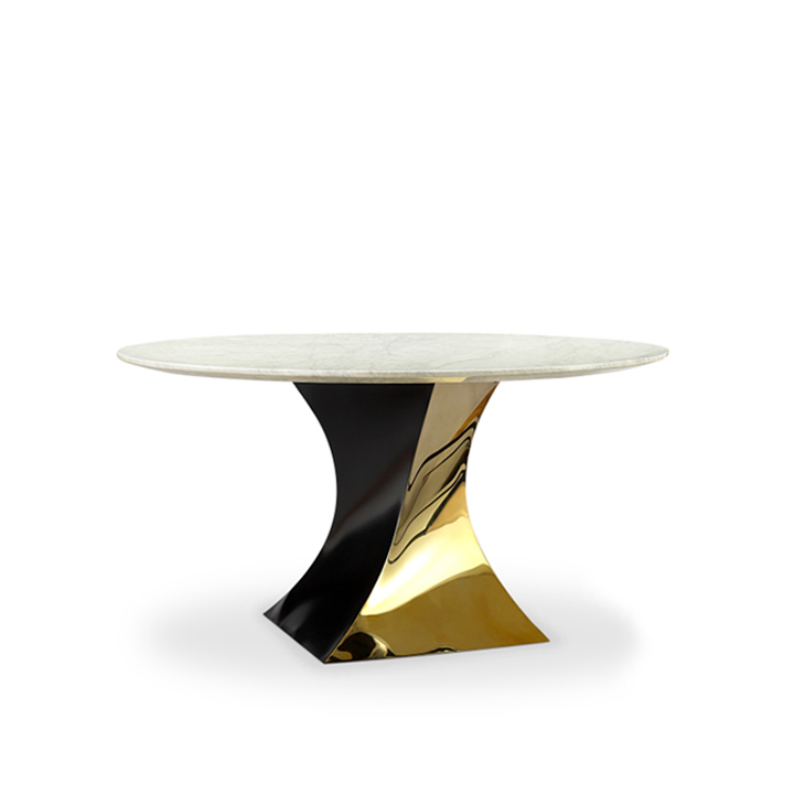 WILLA-DINING-TABLE-A4DJ252.jpg Willa Dining Table White Stainless Steel - Image 1