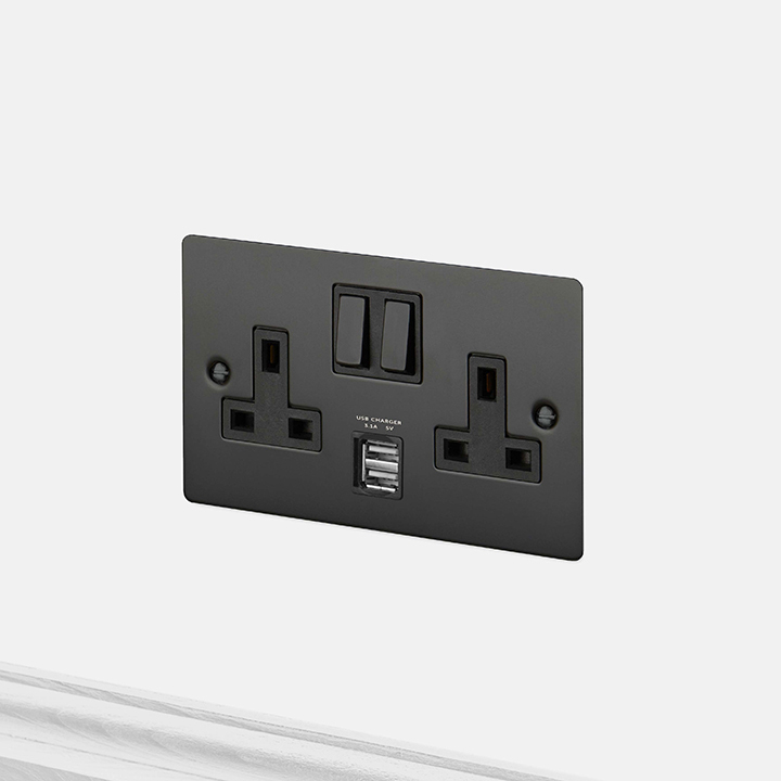mqK3UAA.jpg 2G UK SOCKET + USB 3.1A / Black - Image 1