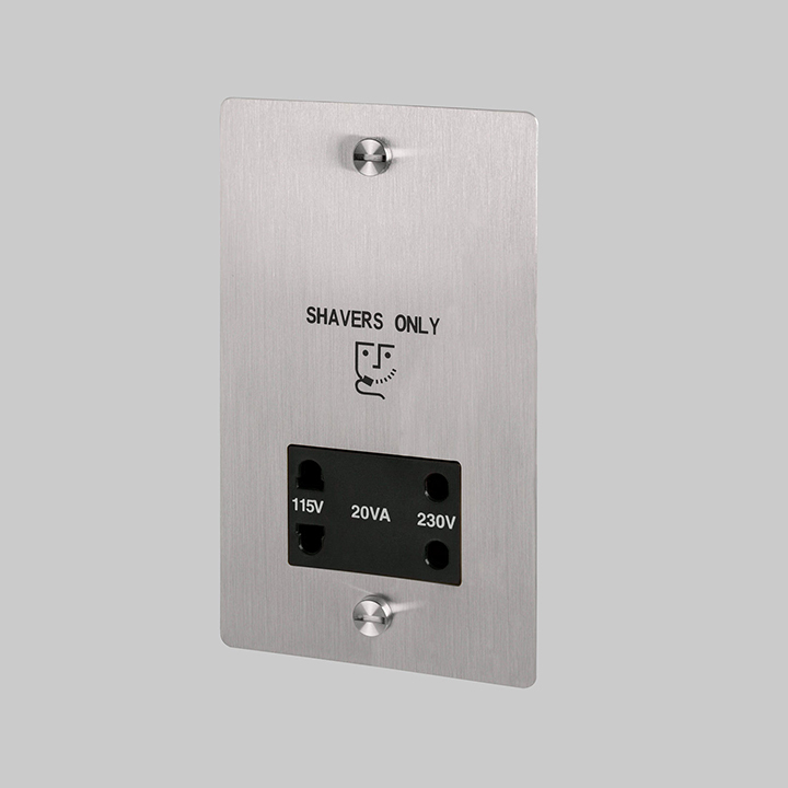 zciy1cu.jpg Shaver Socket / Steel - Image 1
