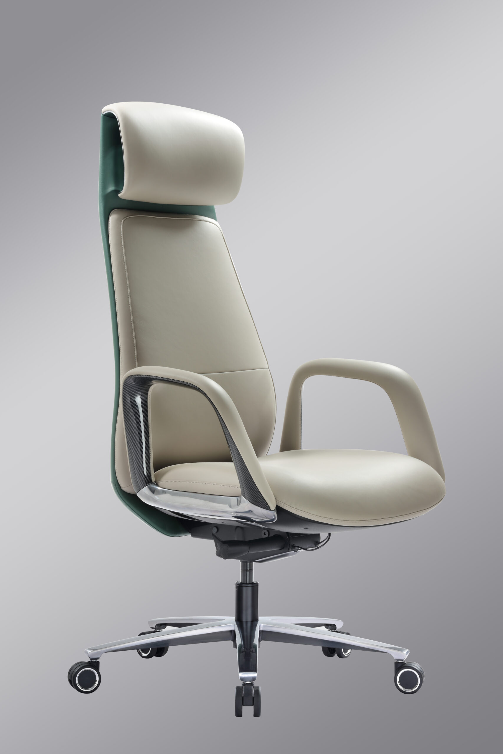 AUREX Executive Green beige 2 AUREX Director Chair - Green Beige - Image 1
